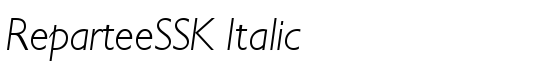 ReparteeSSK Italic - Download Thousands of Free Fonts at FontZone.net