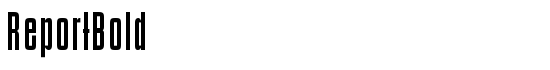 ReportBold - Download Thousands of Free Fonts at FontZone.net