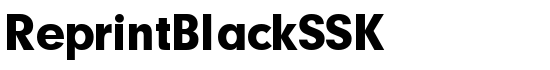 ReprintBlackSSK - Download Thousands of Free Fonts at FontZone.net