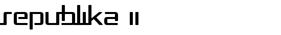 Republika II - Download Thousands of Free Fonts at FontZone.net