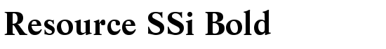 Resource SSi Bold - Download Thousands of Free Fonts at FontZone.net