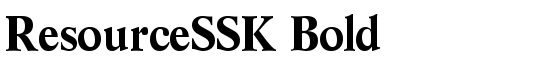 ResourceSSK Bold - Download Thousands of Free Fonts at FontZone.net