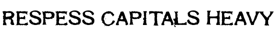 Respess Capitals Heavy - Download Thousands of Free Fonts at FontZone.net
