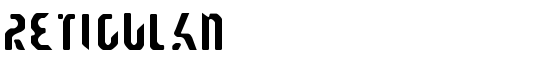 Reticulan - Download Thousands of Free Fonts at FontZone.net