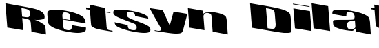 Retsyn Dilated - Download Thousands of Free Fonts at FontZone.net