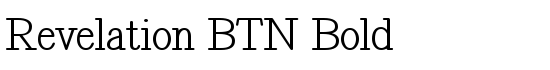 Revelation BTN Bold - Download Thousands of Free Fonts at FontZone.net