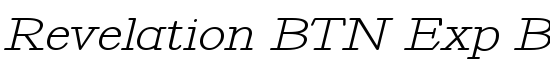 Revelation BTN Exp BoldOblique - Download Thousands of Free Fonts at FontZone.net