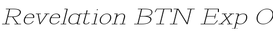Revelation BTN Exp Oblique - Download Thousands of Free Fonts at FontZone.net
