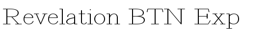Revelation BTN Exp - Download Thousands of Free Fonts at FontZone.net