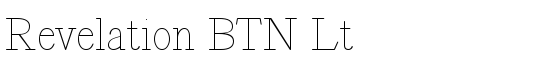 Revelation BTN Lt - Download Thousands of Free Fonts at FontZone.net