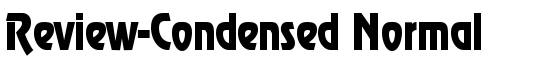 Review-Condensed Normal - Download Thousands of Free Fonts at FontZone.net