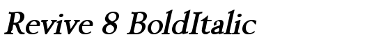 Revive 8 BoldItalic - Download Thousands of Free Fonts at FontZone.net