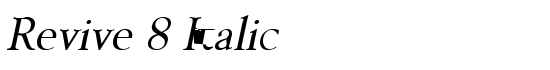 Revive 8 Italic - Download Thousands of Free Fonts at FontZone.net