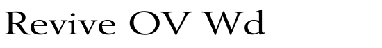 Revive OV Wd - Download Thousands of Free Fonts at FontZone.net