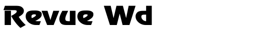 Revue Wd - Download Thousands of Free Fonts at FontZone.net