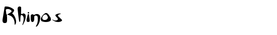 Rhinos - Download Thousands of Free Fonts at FontZone.net
