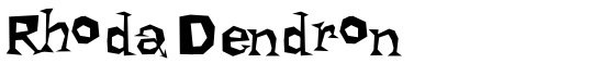 Rhoda Dendron - Download Thousands of Free Fonts at FontZone.net