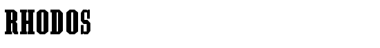 Rhodos - Download Thousands of Free Fonts at FontZone.net
