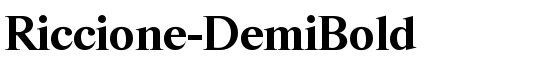 Riccione-DemiBold - Download Thousands of Free Fonts at FontZone.net