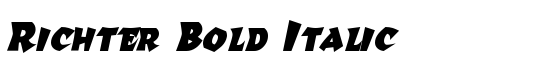 Richter Bold Italic - Download Thousands of Free Fonts at FontZone.net