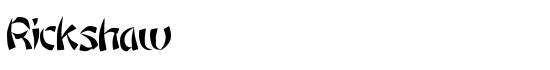 Rickshaw - Download Thousands of Free Fonts at FontZone.net