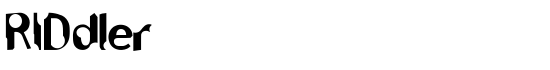 RIDdler - Download Thousands of Free Fonts at FontZone.net