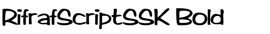 RifrafScriptSSK Bold - Download Thousands of Free Fonts at FontZone.net