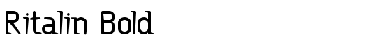 Ritalin Bold - Download Thousands of Free Fonts at FontZone.net