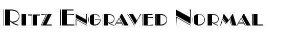 Ritz Engraved Normal - Download Thousands of Free Fonts at FontZone.net
