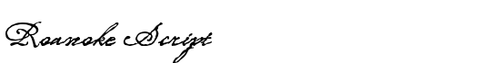Roanoke Script - Download Thousands of Free Fonts at FontZone.net