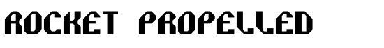 Rocket Propelled - Download Thousands of Free Fonts at FontZone.net