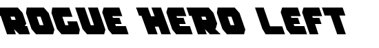 Rogue Hero Left - Download Thousands of Free Fonts at FontZone.net