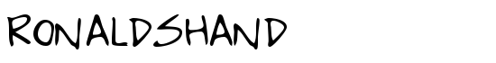RonaldsHand - Download Thousands of Free Fonts at FontZone.net