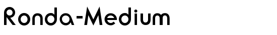 Ronda-Medium - Download Thousands of Free Fonts at FontZone.net
