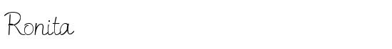 Ronita - Download Thousands of Free Fonts at FontZone.net