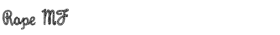 Rope MF - Download Thousands of Free Fonts at FontZone.net