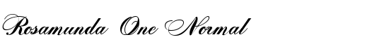 Rosamunda One Normal - Download Thousands of Free Fonts at FontZone.net
