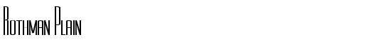 Rothman Plain - Download Thousands of Free Fonts at FontZone.net
