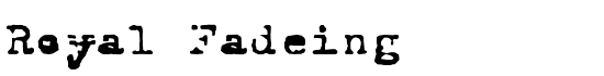 Royal Fadeing - Download Thousands of Free Fonts at FontZone.net