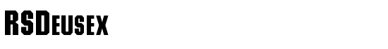 RSDeusex - Download Thousands of Free Fonts at FontZone.net