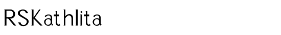 RSKathlita - Download Thousands of Free Fonts at FontZone.net