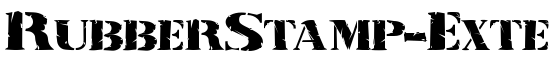 RubberStamp-Extended Normal - Download Thousands of Free Fonts at FontZone.net