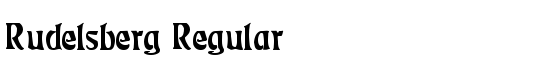 Rudelsberg Regular - Download Thousands of Free Fonts at FontZone.net
