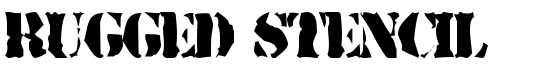 Rugged Stencil - Download Thousands of Free Fonts at FontZone.net