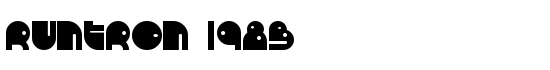 RunTron 1983 - Download Thousands of Free Fonts at FontZone.net