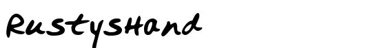 RustysHand - Download Thousands of Free Fonts at FontZone.net