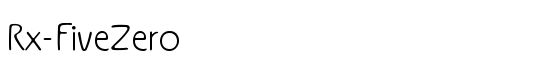 Rx-FiveZero - Download Thousands of Free Fonts at FontZone.net