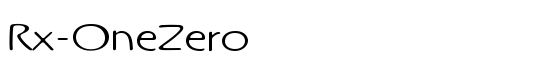 Rx-OneZero - Download Thousands of Free Fonts at FontZone.net
