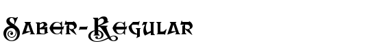 Saber-Regular - Download Thousands of Free Fonts at FontZone.net