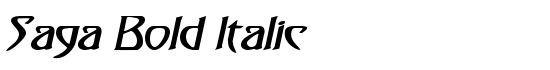 Saga Bold Italic - Download Thousands of Free Fonts at FontZone.net